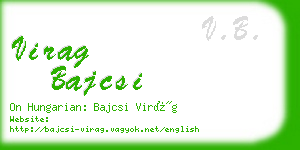 virag bajcsi business card